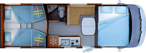 Night layout RAPIDO C55i