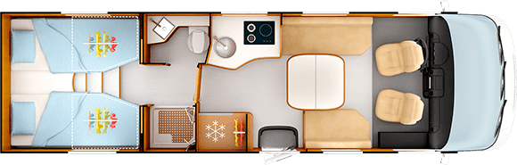 Day layout RAPIDO i166M