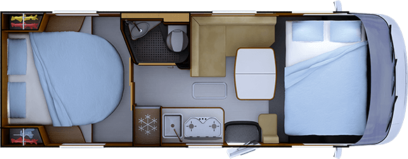 Night layout RAPIDO 850F